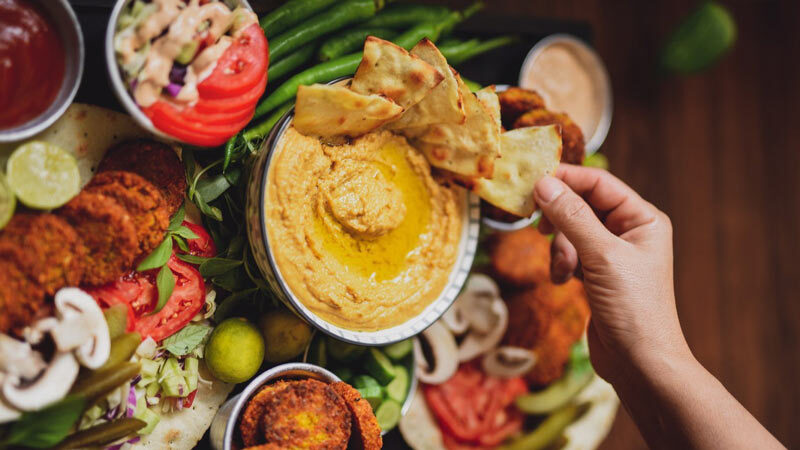 غذای حمص یا حموص ( ساخته شده از ارده)